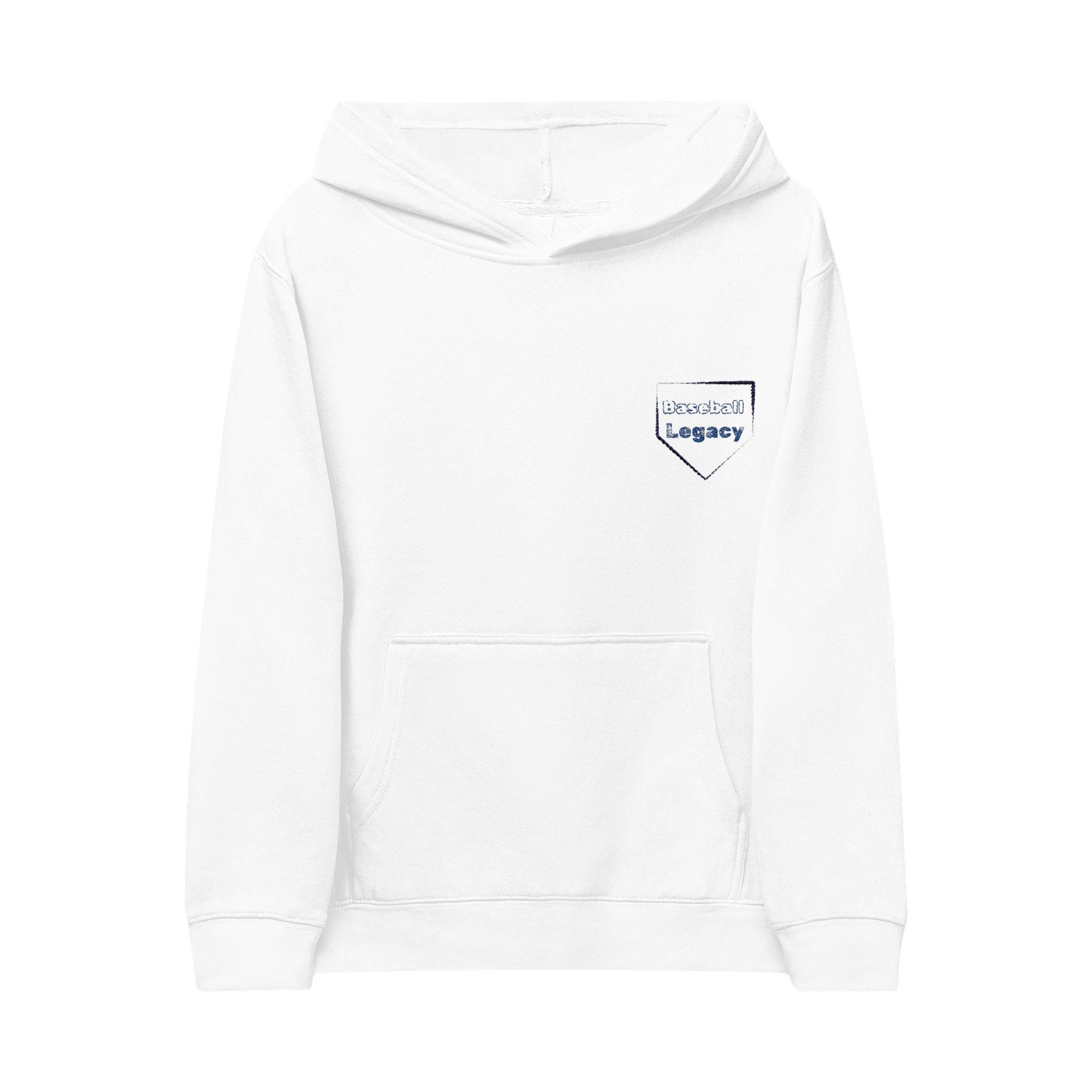 Kids Embroidered 'Legendary' Pocket Hoodie — Soft Fleece Pullover
