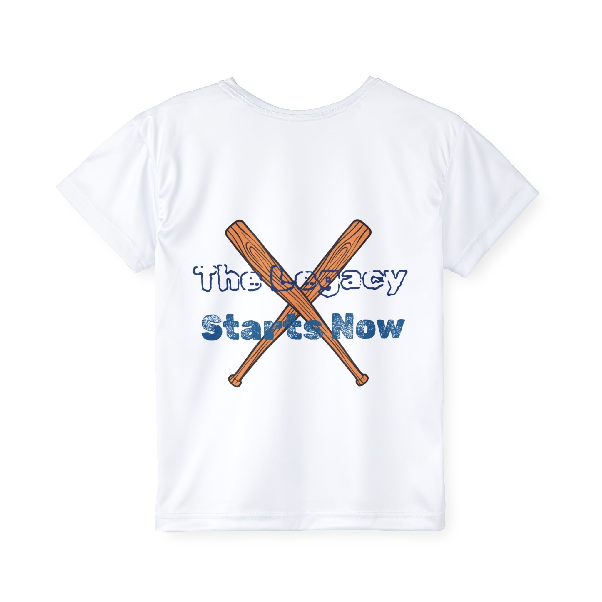 Kids Baseball Jersey — “The Legacy Starts Now” Performance Tee