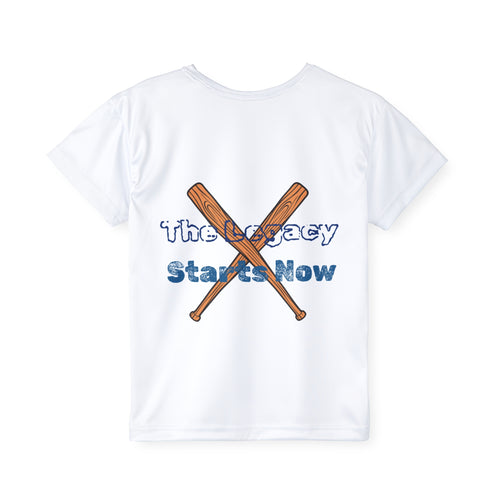 Kids Baseball Jersey — “The Legacy Starts Now” Performance Tee