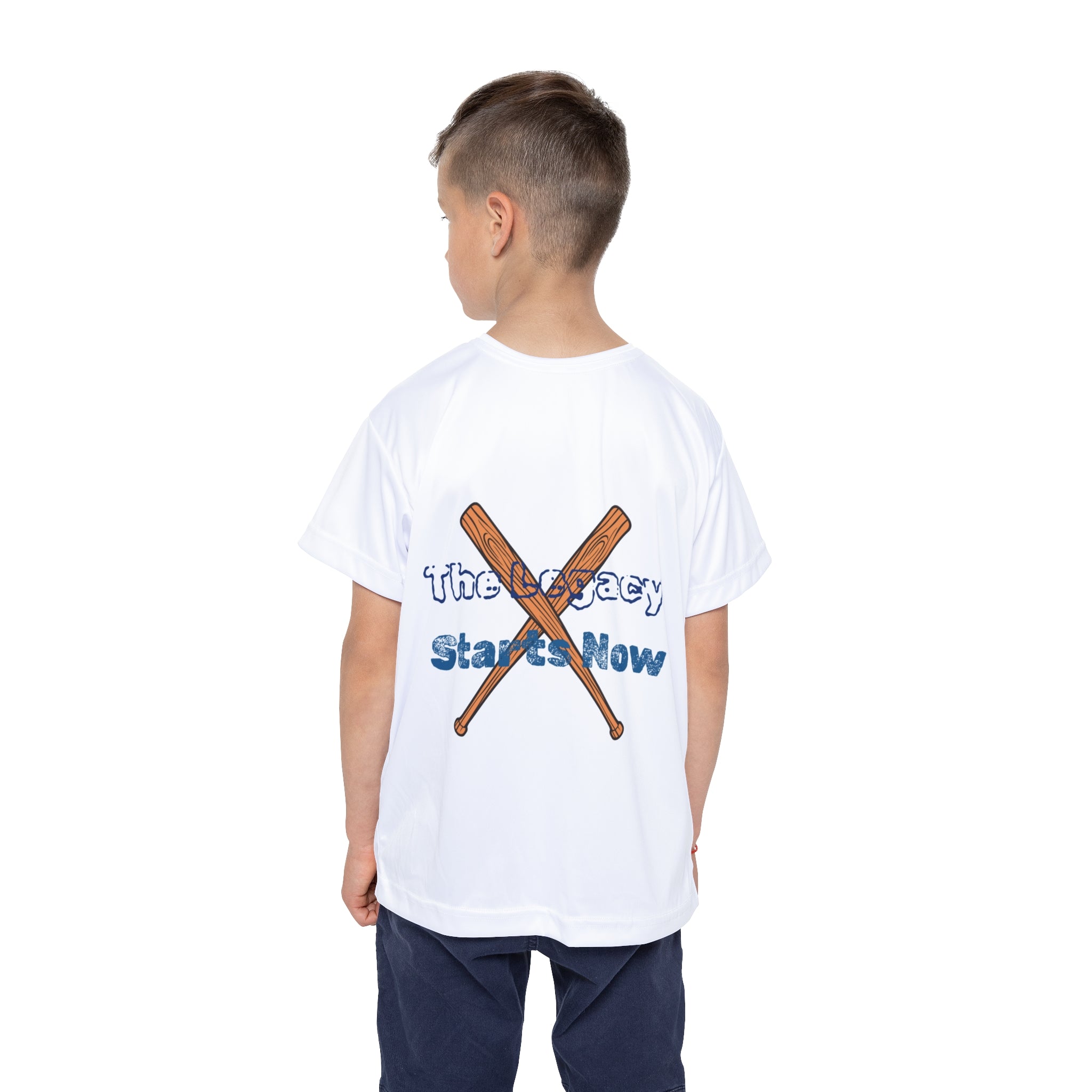 Kids Baseball Jersey — “The Legacy Starts Now” Performance Tee