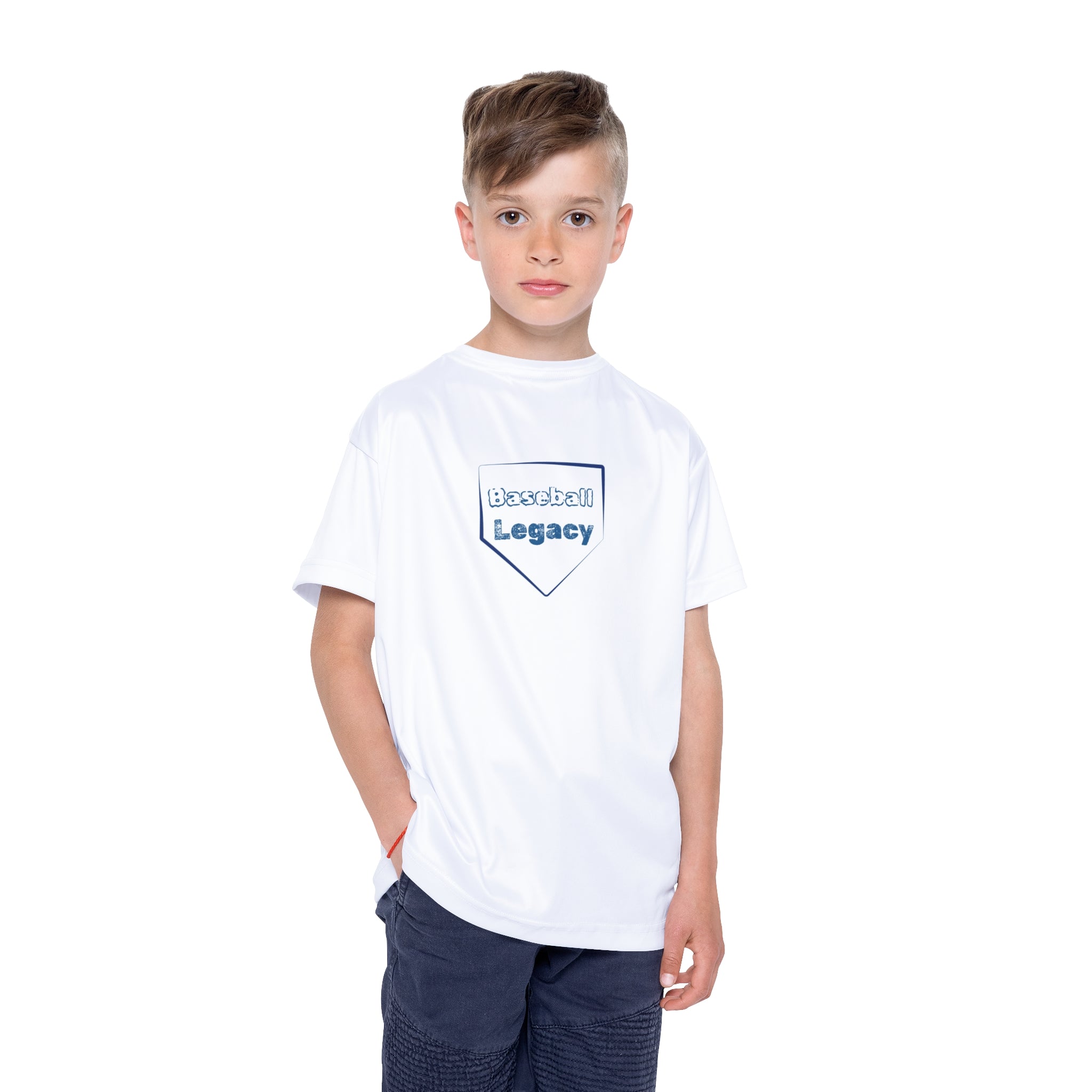 Kids Baseball Jersey — “The Legacy Starts Now” Performance Tee
